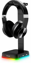 Daroyx HSD9 - RGB Headset Stand met Led Verlichting - Premium Koptelefoon Houder - Headset Standaard