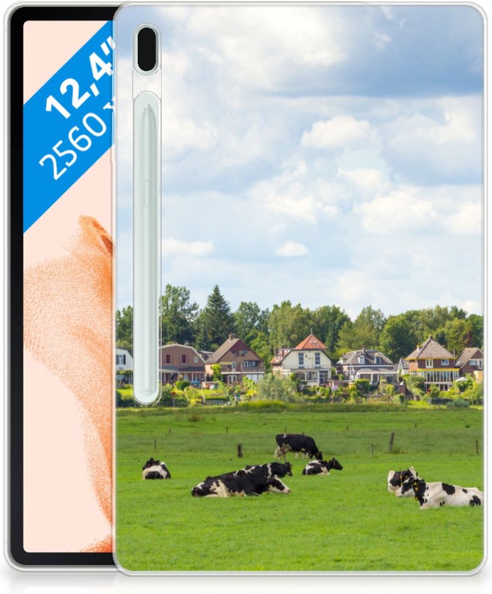 Back Cover voor Samsung Galaxy Tab S7FE Back Case Koeien