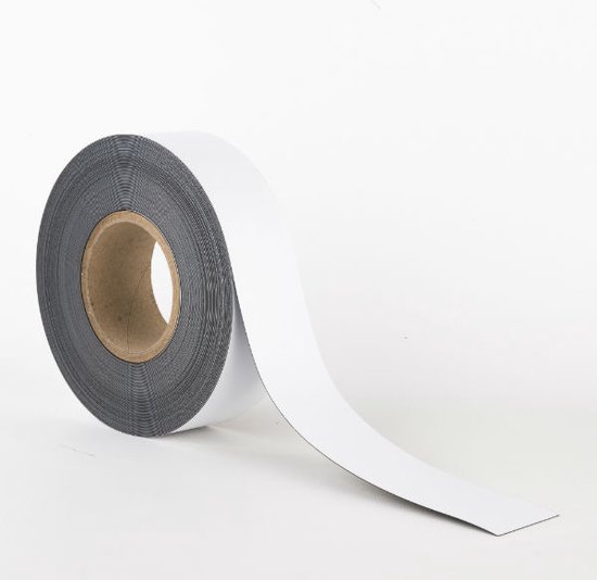 Zelfklevende magneetband 25,4 met premium klever - De Markeringshop