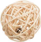 # SPEELBAL ROTAN MET BEL 4CM