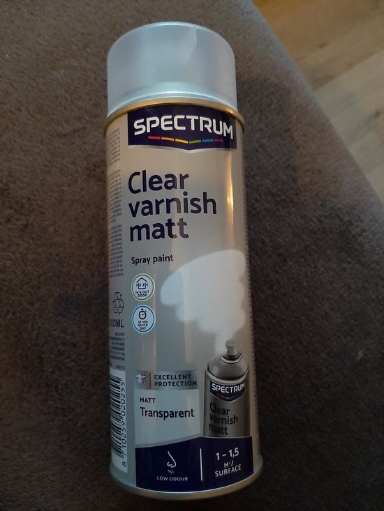 Vernis / blanke lak/ matt / spuitbus/ 500 ml/ spectrum/ clear varnish bol