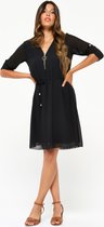 LOLALIZA Mini jurk - Zwart - Maat 48