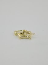 Oorring subtiele spikes - goud