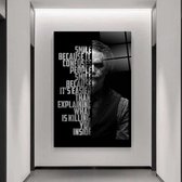 Wallyard - Glasschilderij The Joker - Wall art - Schilderij - 80x120 cm - Premium glass - Incl. muur bevestiging