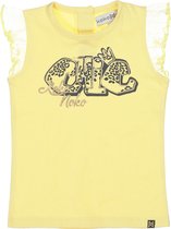 Koko Noko meisjes top met ruches Chic Yellow