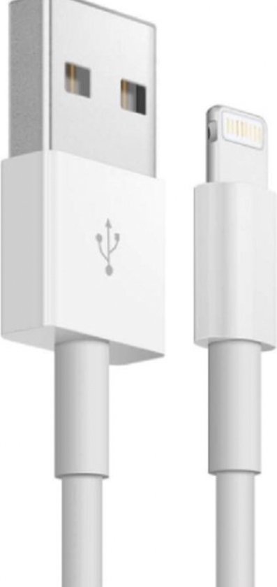 3 stuks iPhone kabel USB naar Lightning - geschikt voor Apple iPhone - iPhone oplader kabel - oplaadkabel - cadeau - kado - 1 meter - MOENS