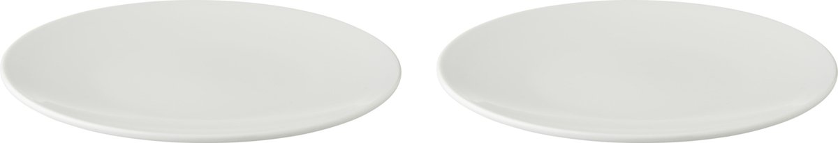 Palmer - White Delight - Bord - 2 stuks - ø 21 cm - Wit - Porselein - Bordenset