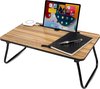 MDO - Bedtafel - Laptoptafel - Bank tafeltje - Ontbijttafeltje - Bamboe look