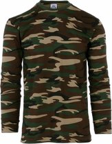 Camouflage shirt voor heren lange mouw L (52)