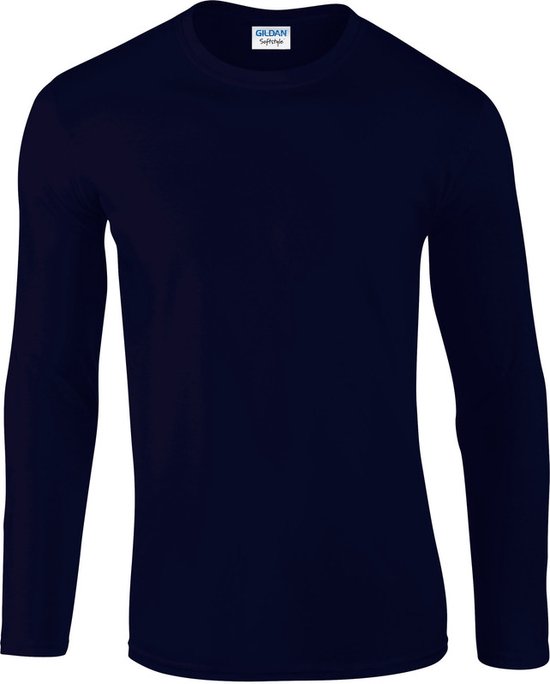 rotatie Allergie Kindercentrum Basic heren t-shirt navy blauw met lange mouwen - Herenkleding - herenshirt  met lange... | bol.com