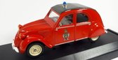 Citroën 2CV Pompiers de Paris 1957 (Rood) (9,5cm) 1:43 Vitesse - Modelauto- Schaalmodel - Miniatuur  auto