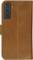 DBramante slim wallet bookcover Copenhagen - tan- voor Samsung S22 Plus