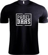 PADELBAAS Padel Shirt Heren Zwart - M