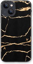 CaseCompany® - iPhone 13 mini hoesje - Gouden marmer - Soft Case / Cover - Bescherming aan alle Kanten - Zijkanten Transparant - Bescherming Over de Schermrand - Back Cover