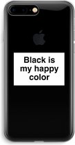 CaseCompany® - iPhone 7 PLUS hoesje - Black is my happy color - Soft Case / Cover - Bescherming aan alle Kanten - Zijkanten Transparant - Bescherming Over de Schermrand - Back Cover