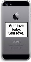 Case Company® - iPhone 5 / 5S / SE (2016) hoesje - Self love - Soft Case / Cover - Bescherming aan alle Kanten - Zijkanten Transparant - Bescherming Over de Schermrand - Back Cover