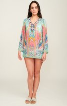 Pia Rossini - Cancun Beach Tuniek - maat M - Meerkleurig Turquoise