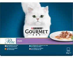 Gourmet Perle - Duo van vis & vlees - 12x85g