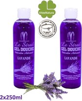 Douchegel 2x250ml aangenaam geparfumeerd met Lavendel olie | Le Serail | Traditie sinds 1949
