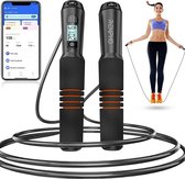 RENPHO Springtouw, Smart Fitness Skipping Rope met app-gegevensanalyse, workout-jump rop, Speed Rope voor fitnesstraining, Crossfit, professionele sport, springtouw voor volwassene