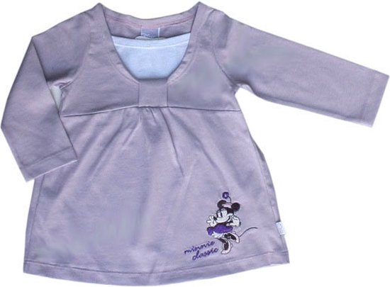 Disney Minnie Mouse Meisjes Longsleeve -Lila Paars - T-shirt met lange mouwen