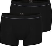 BUGATTI heren boxer normale lengte (2-pack) - zwart - Maat: L