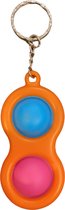 Simple Dimple - Fidget Toys - Pop It Fidget Toy - Sleutelhanger - Blauw - Roze - Nieuwe Kleur