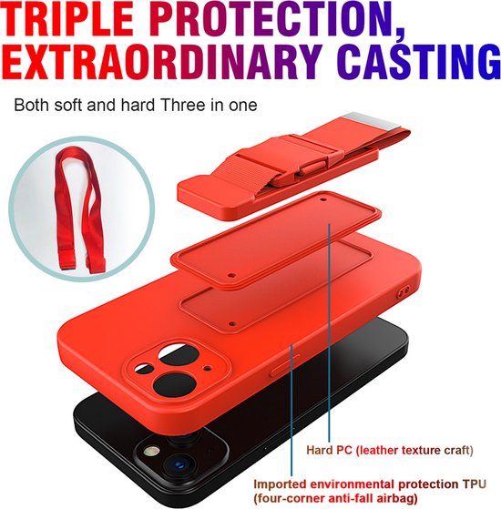 Coque arrière Apple iPhone 11 | Sangle d'épaule | Étui pour téléphone | Vert