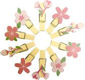 Mini wasknijpertjes Bloemen 10 stuks