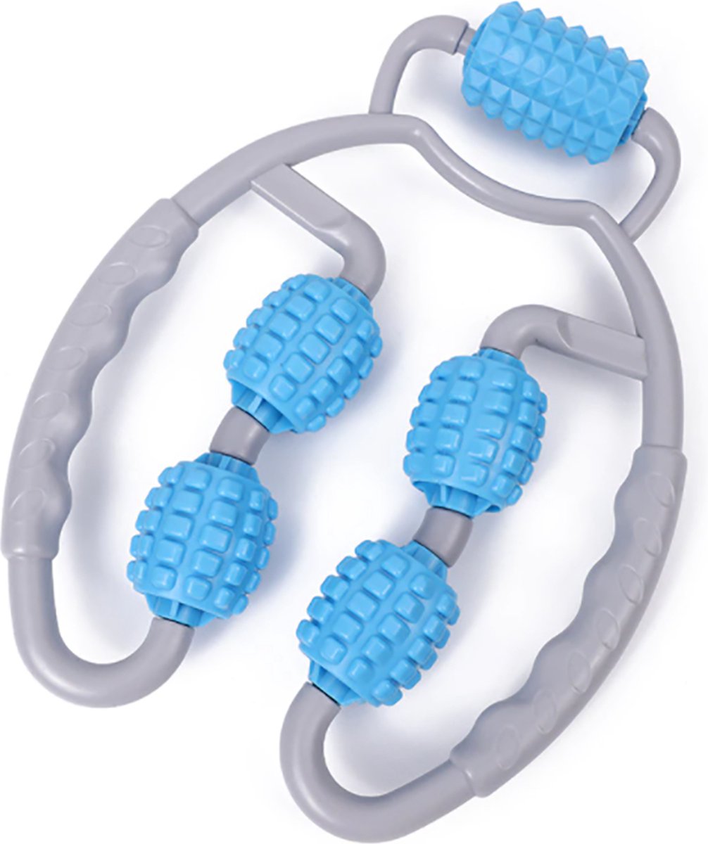Set De Rouleaux De Massage Musculaire - 4 Pièces : Grand Rouleau, Mini Rouleau, Double Balle Et Balle Simple - 7