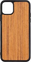 Apple Iphone 11 Pro Teak - Houten GSM / Telefoon Hoesje - Shockproof TPU Case