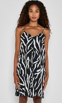 Noisy may Jurk Nmmille S/l Dress 27017478 Black/zebra Dames Maat - S