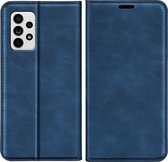 Cazy Samsung Galaxy A73 Hoesje - Portemonnee Book Case - Kunstleer - Blauw