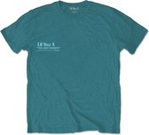 Lil Nas X Heren Tshirt -S- Album Turquoise