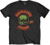 Black Label Society Heren Tshirt -M- Skull Logo Zwart