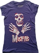 Misfits Dames Tshirt -M- Hands Paars