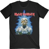 Iron Maiden Heren Tshirt -S- World Slavery Tour '84 - '85 Zwart