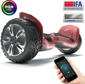 Gyroor Warrior G2 | Off Road Hoverboard | Ampes | 8.5 Inch Wielen | Oxboard | Bluetooth Speaker | Rood