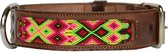 Bohemi Ibiza honden halsband, maat Large, 43 - 52cm, Bruin leer