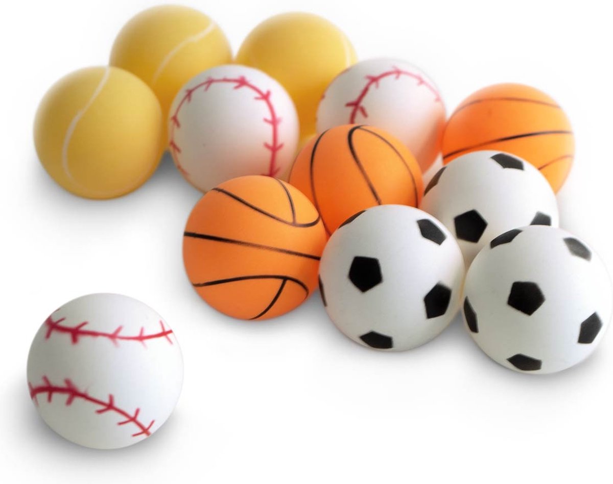 GEWO Tafeltennisballen Sports-Mix 12 stuks