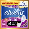 Always Platinum Secure Night - maat 4 - Maandverband Met Vleugels - 56 stuks