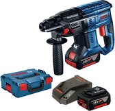 Bosch GBH 18V-21 18V Li-Ion accu SDS-plus Combihamer set (2 x 4.0Ah accu) in L-Boxx