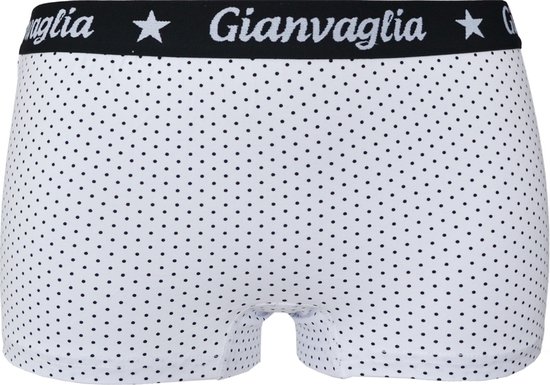 Dames boxershorts Gianvaglia 3 pack stippel wit L