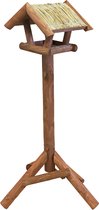 Voederhuis bruin mini met stro dak - 107,0 x 46,0 x 46,0 cm