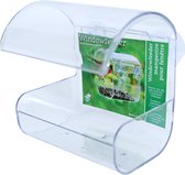 Boon window feeder plastic met 2 zuigers. - afmeting - 14,0 x 12,5 x 11,0 cm - gewicht - 0,132 kg