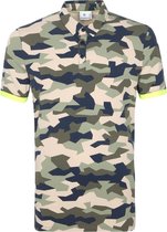 Blue Industry - Polo Army Multicolour - Modern-fit - Heren Poloshirt Maat M