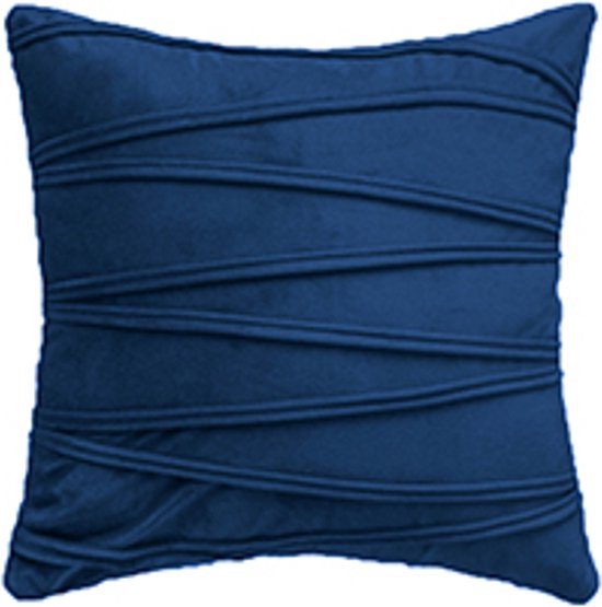 Maison Extravagante - IDUN - Luxe Sierkussens Velvet Koningsblauw - 3 stuks - Fluweel - 45x45cm - met binnenkussens