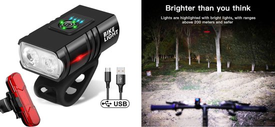 OEM Bi - LED Fiets set | Fietsverlichting lumen... | bol.com