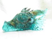 Orgone / orgonite / orgoniet draak/drakenschedel Light child larimar