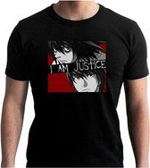 DEATH NOTE Tshirt "I am Justice" man SS black New fit